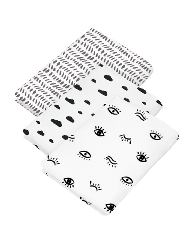 Set de 3 Sábanas de Cajón para Mini Colecho (50x90) - Unisex