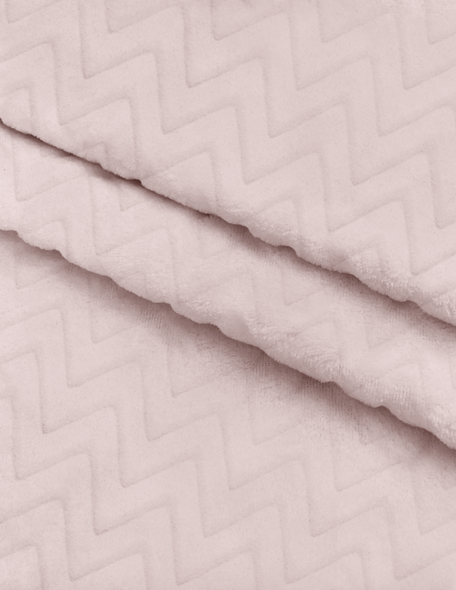 Set de 2 Sábanas de Cajón para Cuna 120x60, Algodón y Afelpada - Zig Zag Rosa