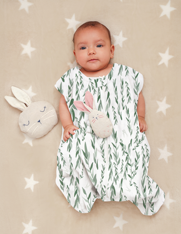 Saco para Dormir para Bebé 0 a 6 Meses - 100% Algodón, Fresco - Ramitas
