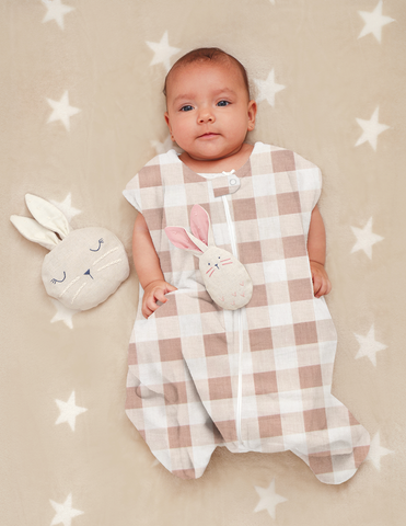 Saquito para Dormir para bebés con abertura para pies - Gingham