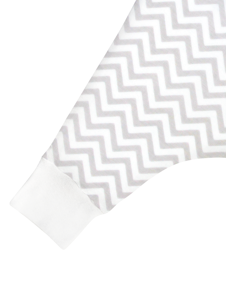 Saquito para Dormir para bebés con abertura para pies - Chevron Gris