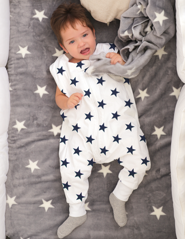 Saquito para Dormir para bebés con abertura para pies - Estrellas