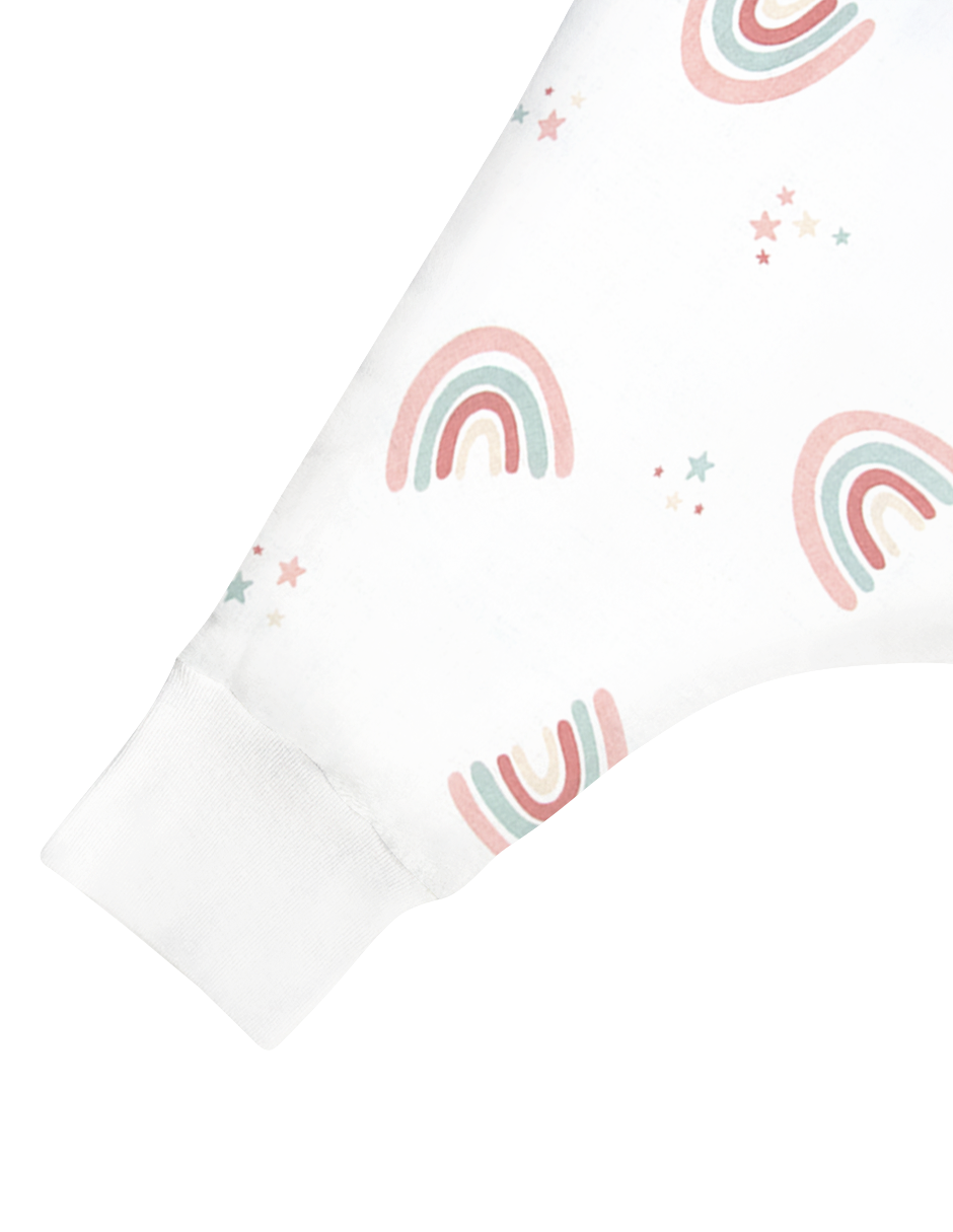 Saco de Dormir para Bebé con Abertura para Pies - 100% Algodón - Arcoiris Love