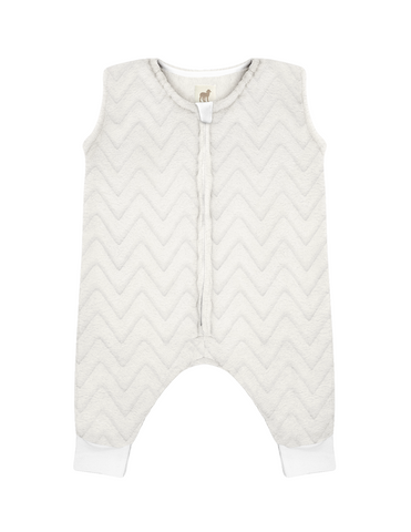 Saquito para Dormir para bebés con abertura para pies - Zig Zag Off-White