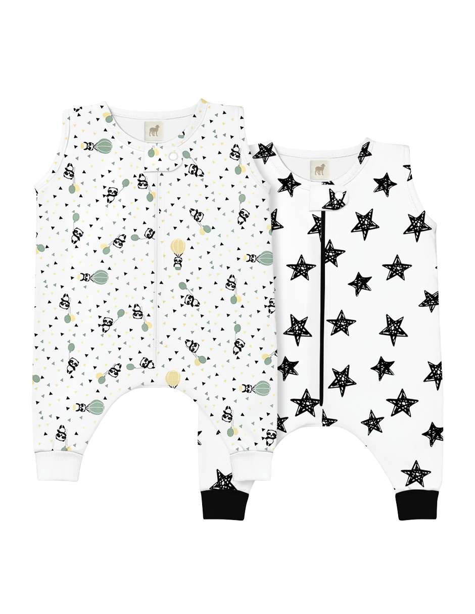 Saquitos para Dormir para Bebé 6 a 12 meses - set de 2 - Algodón