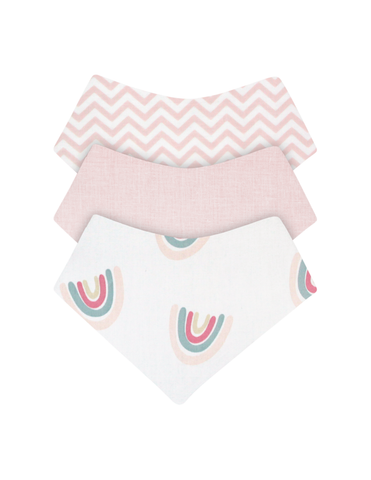 Set de Baberos y Paños para Eructos para Bebé: 9 Piezas Suaves y Absorbentes- Niña