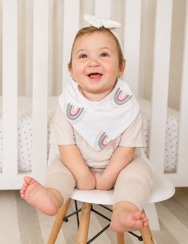 Set de Baberos y Paños para Eructos para Bebé: 9 Piezas Suaves y Absorbentes- Niña