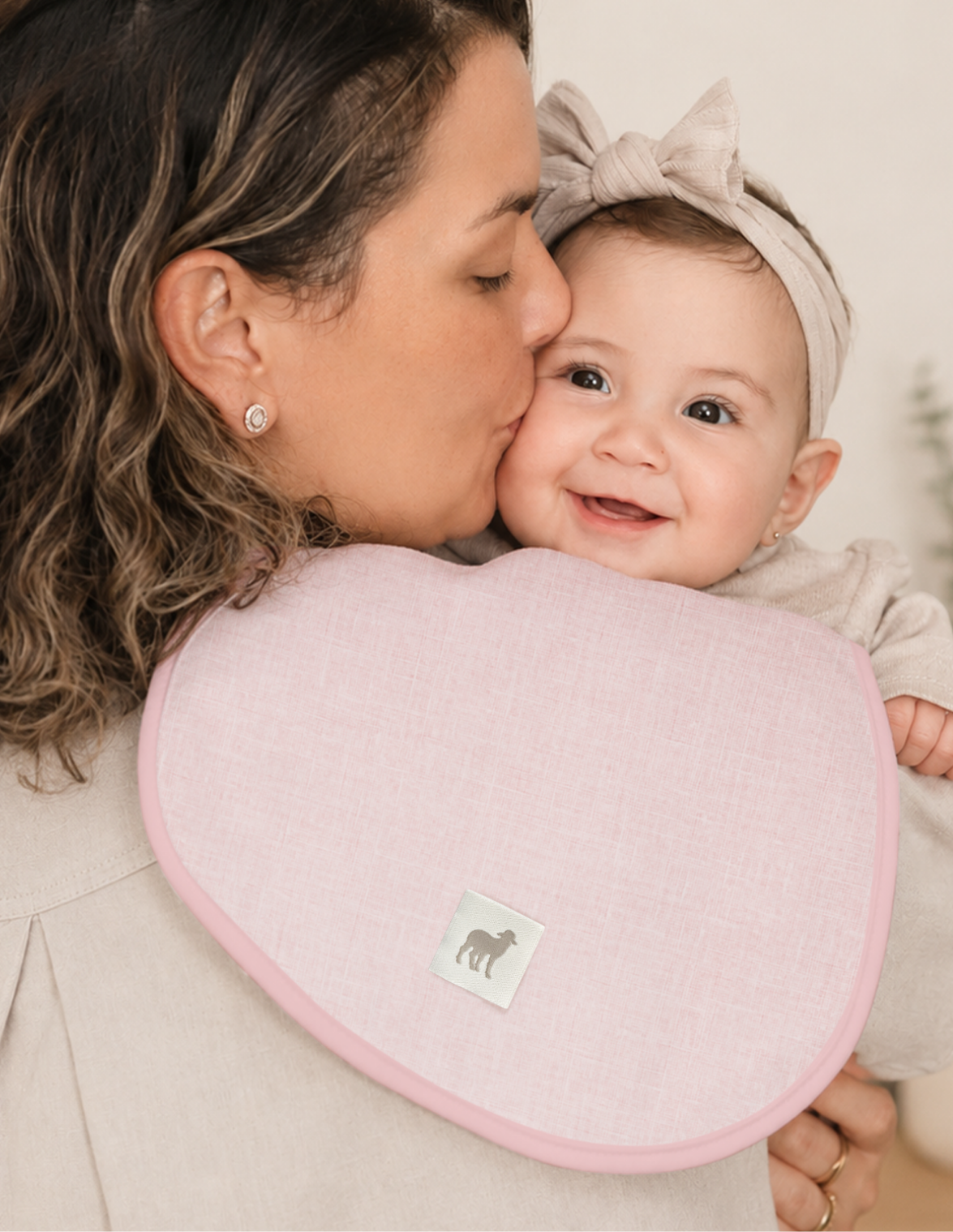 Set de Baberos y Paños para Eructos para Bebé: 9 Piezas Suaves y Absorbentes- Niña