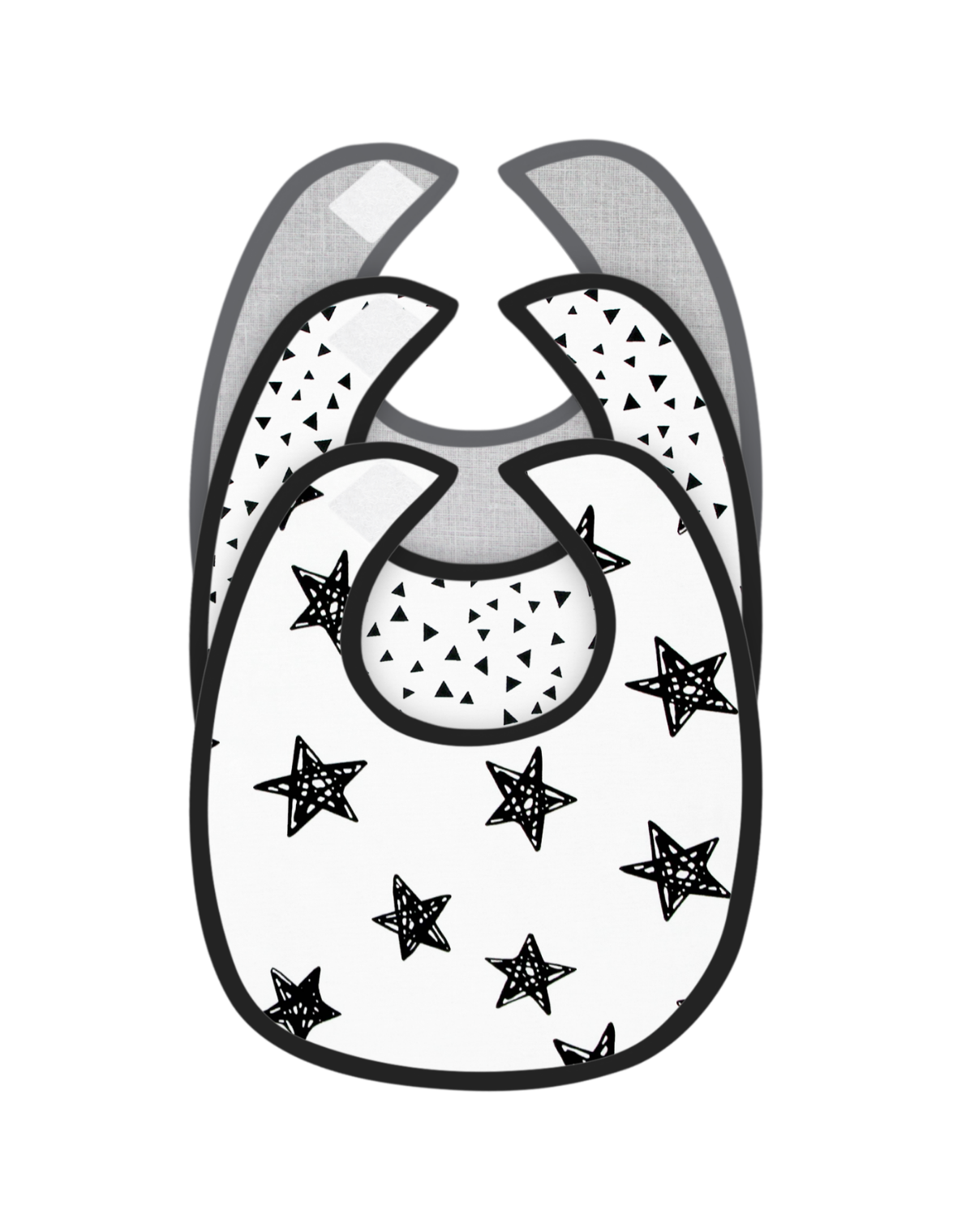 Set de Baberos y Paños para Eructos para Bebé: 9 Piezas Suaves y Absorbentes- Unisex