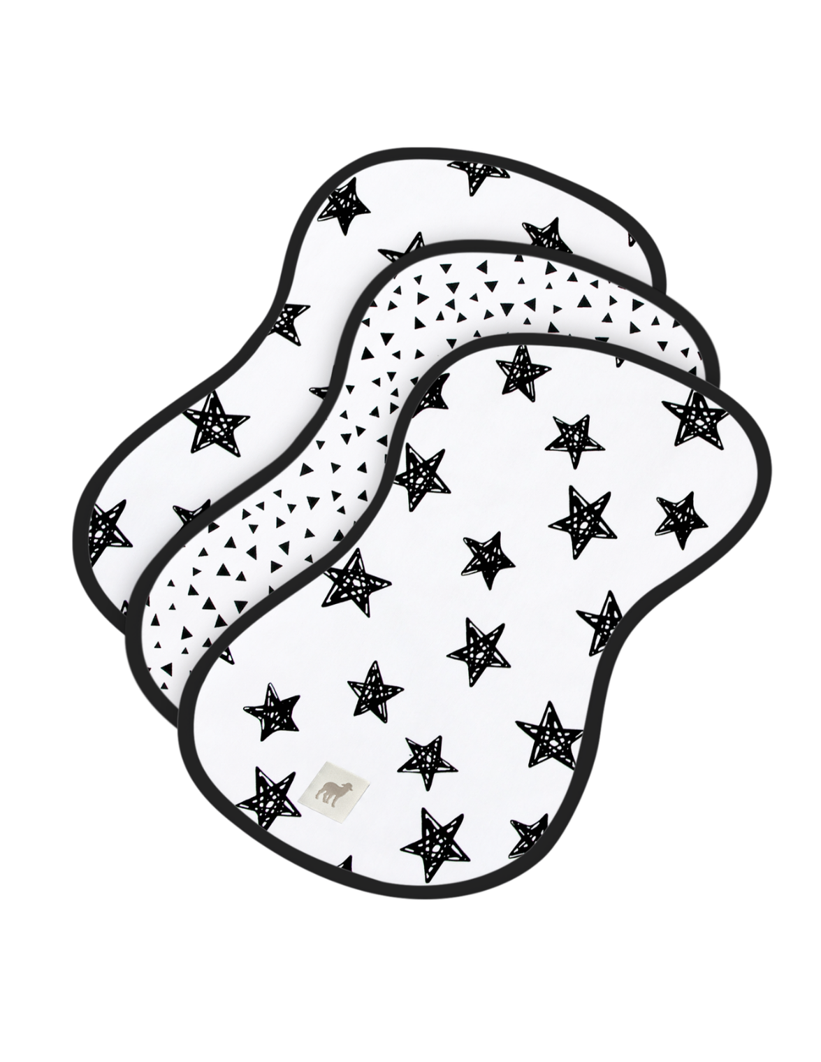 Set de Baberos y Paños para Eructos para Bebé: 9 Piezas Suaves y Absorbentes- Unisex