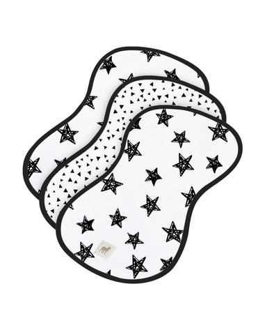 Set de Baberos y Paños para Eructos para Bebé: 9 Piezas Suaves y Absorbentes- Unisex