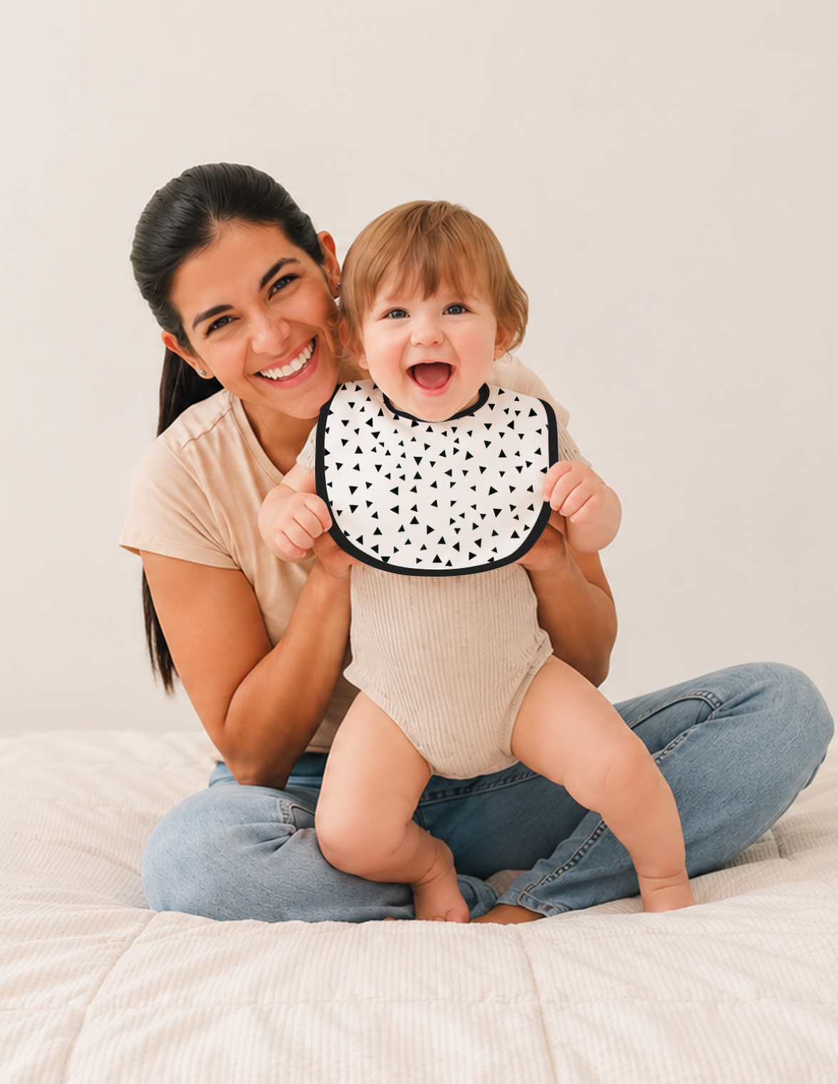 Set de Baberos y Paños para Eructos para Bebé: 9 Piezas Suaves y Absorbentes- Unisex