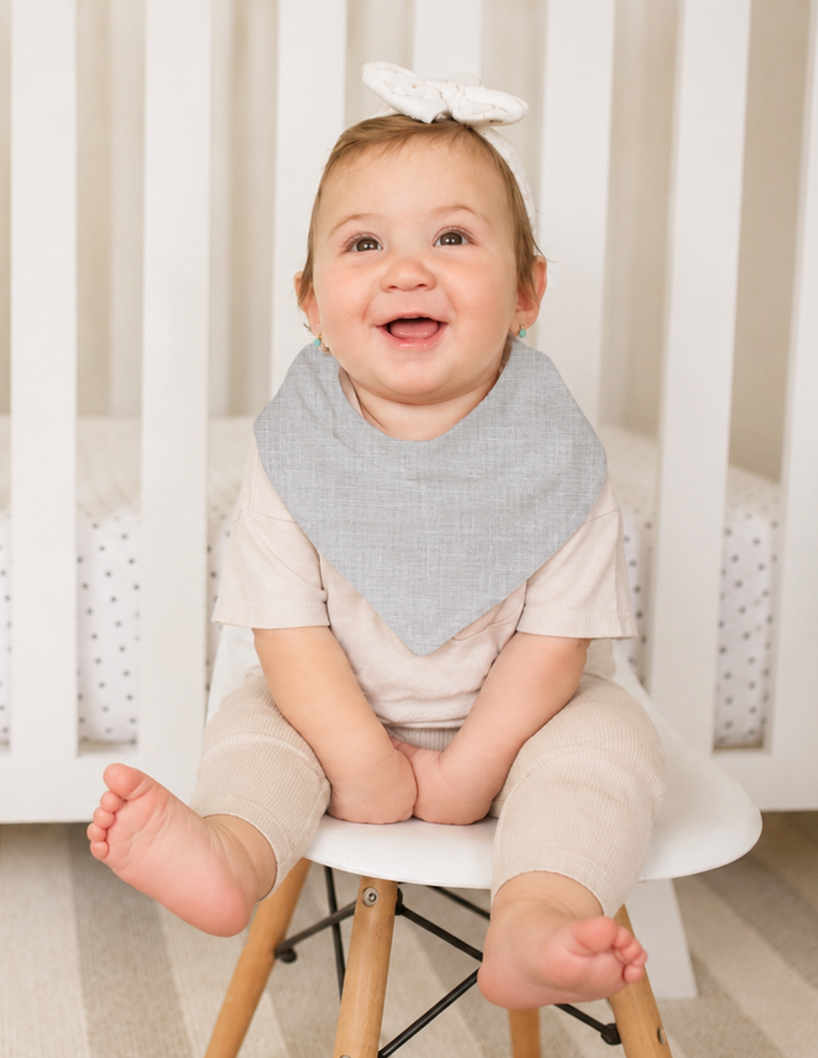Set de Baberos y Paños para Eructos para Bebé: 9 Piezas Suaves y Absorbentes- Unisex