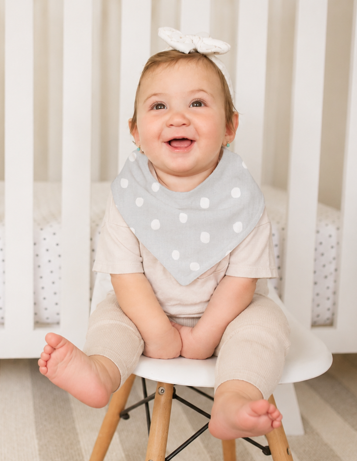 Set de Baberos y Paños para Eructos para Bebé: 9 Piezas Suaves y Absorbentes- Unisex