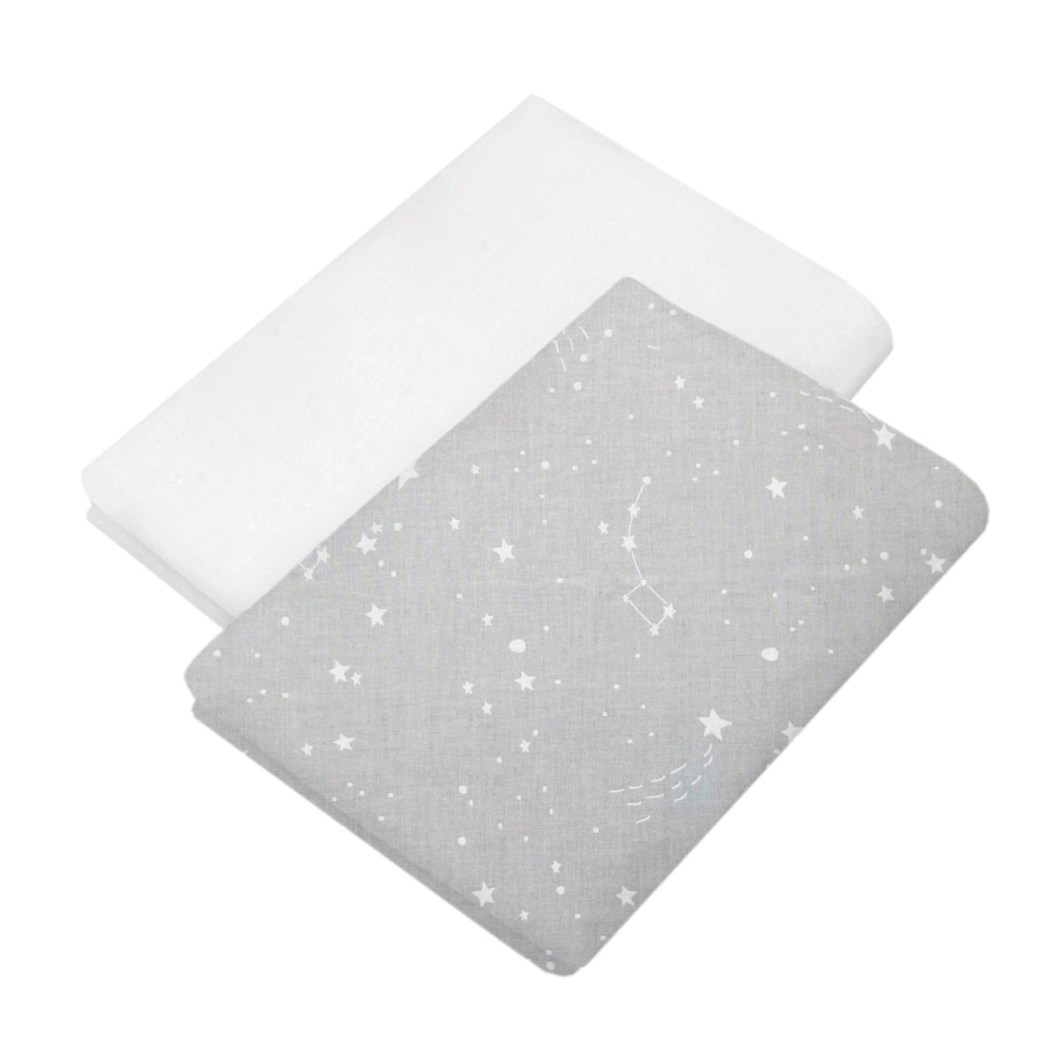 Set de 2 Sábanas de Cajón para Mini Colecho (50x90) - Constelaciones