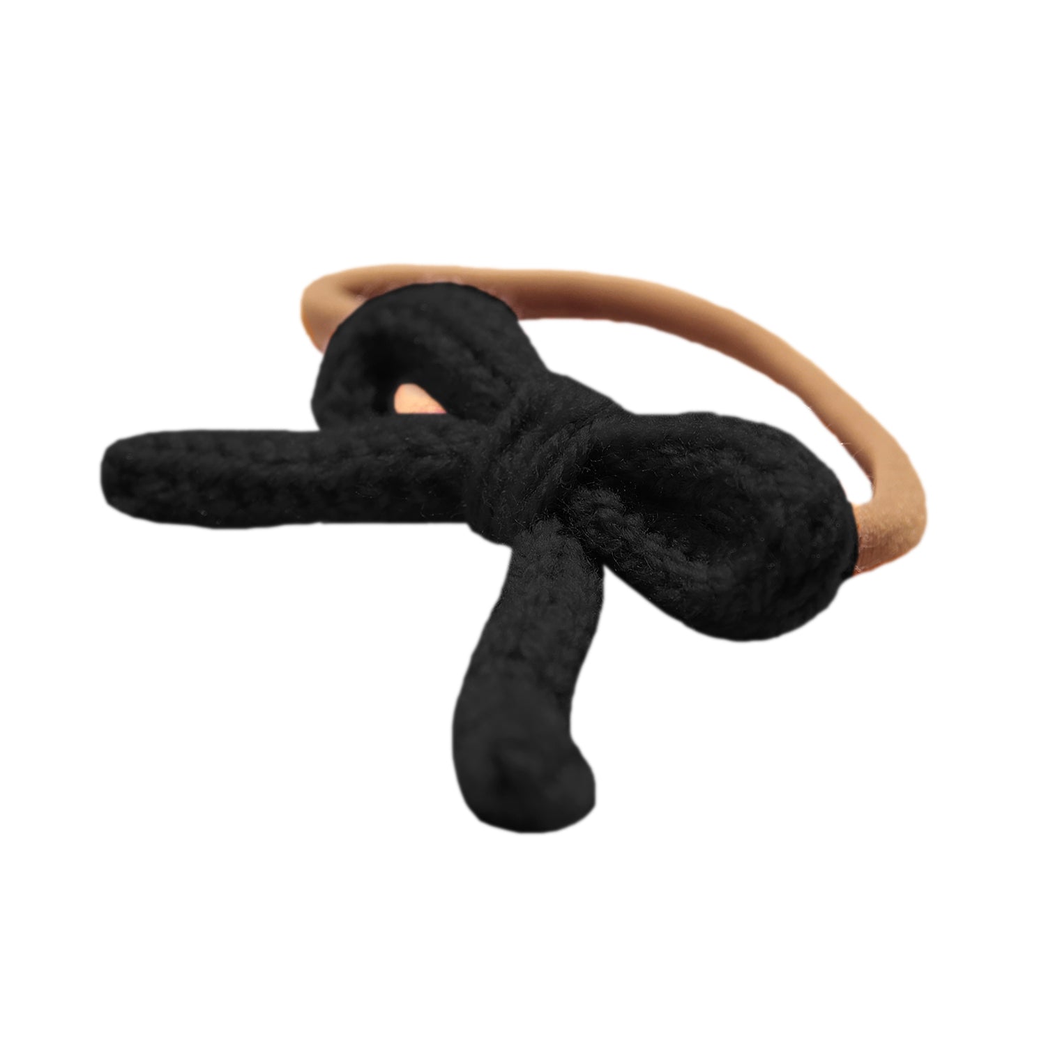 Set de Banditas con Moños Crochet - Blanco y Negro