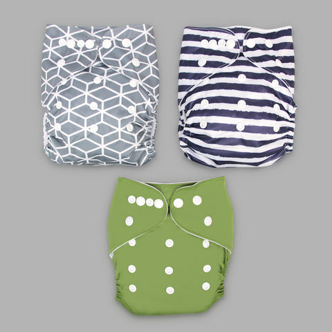Set de 3 Pañales Ecológicos - Unisex