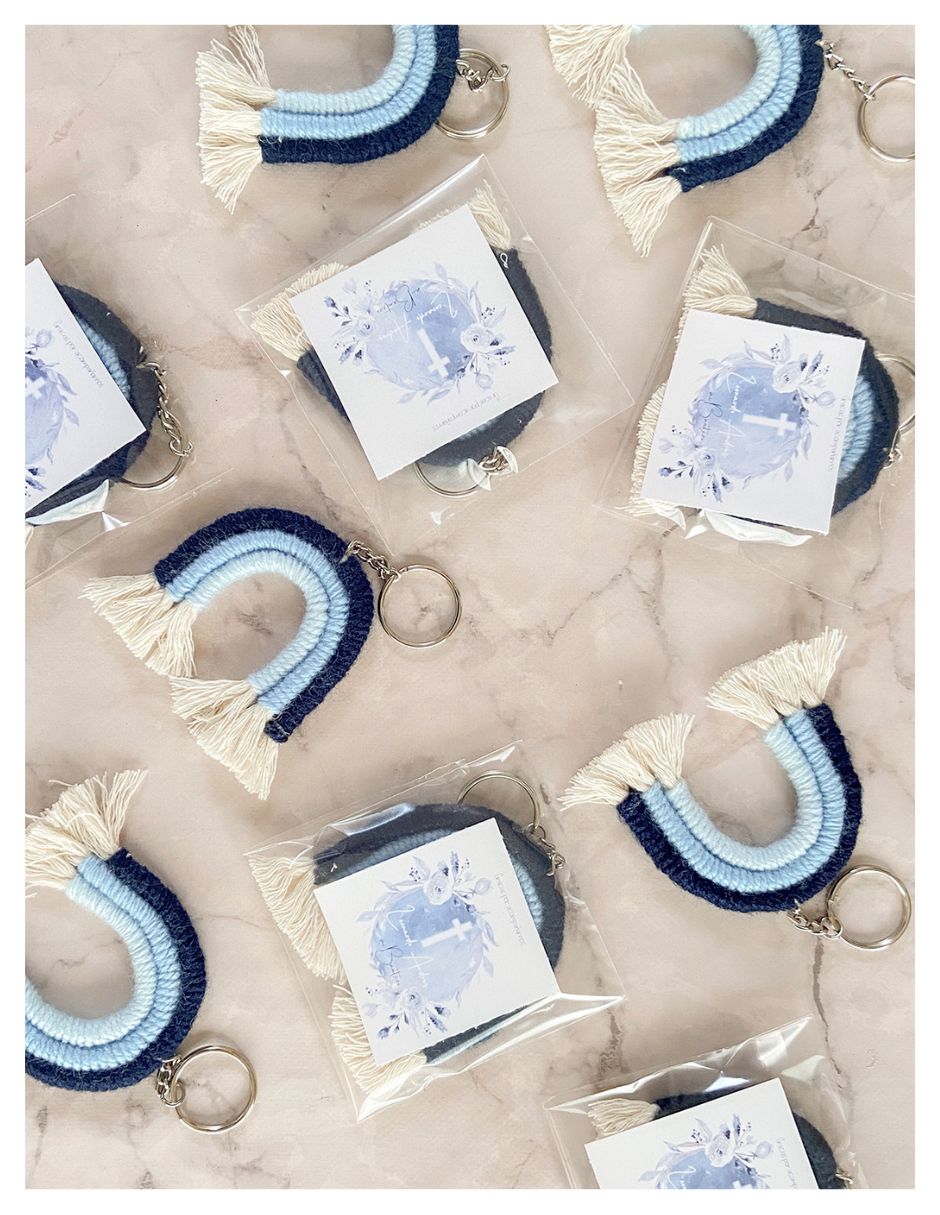 Recuerdos para Hospital - Set de 10 Llaveros - Azul