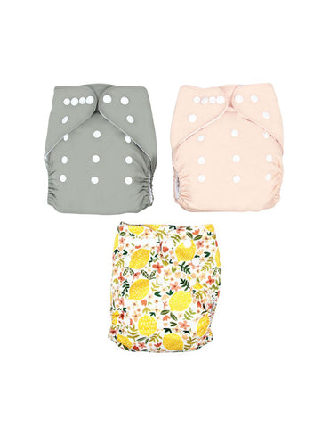 Set de 3 Pañales Ecológicos - Niña