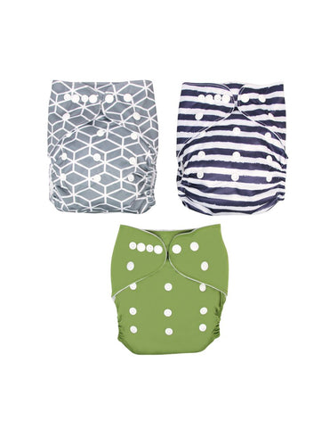 Set de 3 Pañales Ecológicos - Unisex