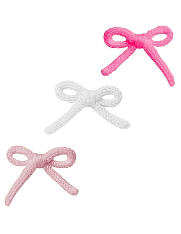 Set de Moños Crochet - Rosa