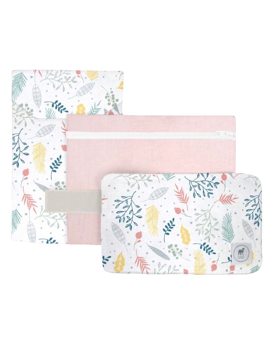 Set de 3 Estuches Organizadores - Niña (Flores + Rosa)