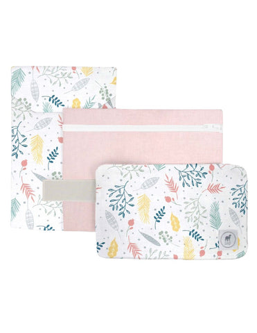 Set de 3 Estuches Organizadores - Niña (Flores + Rosa)