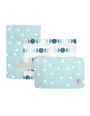 Set de 3 Estuches Organizadores - Niño (Fases + Estrellitas Azules)