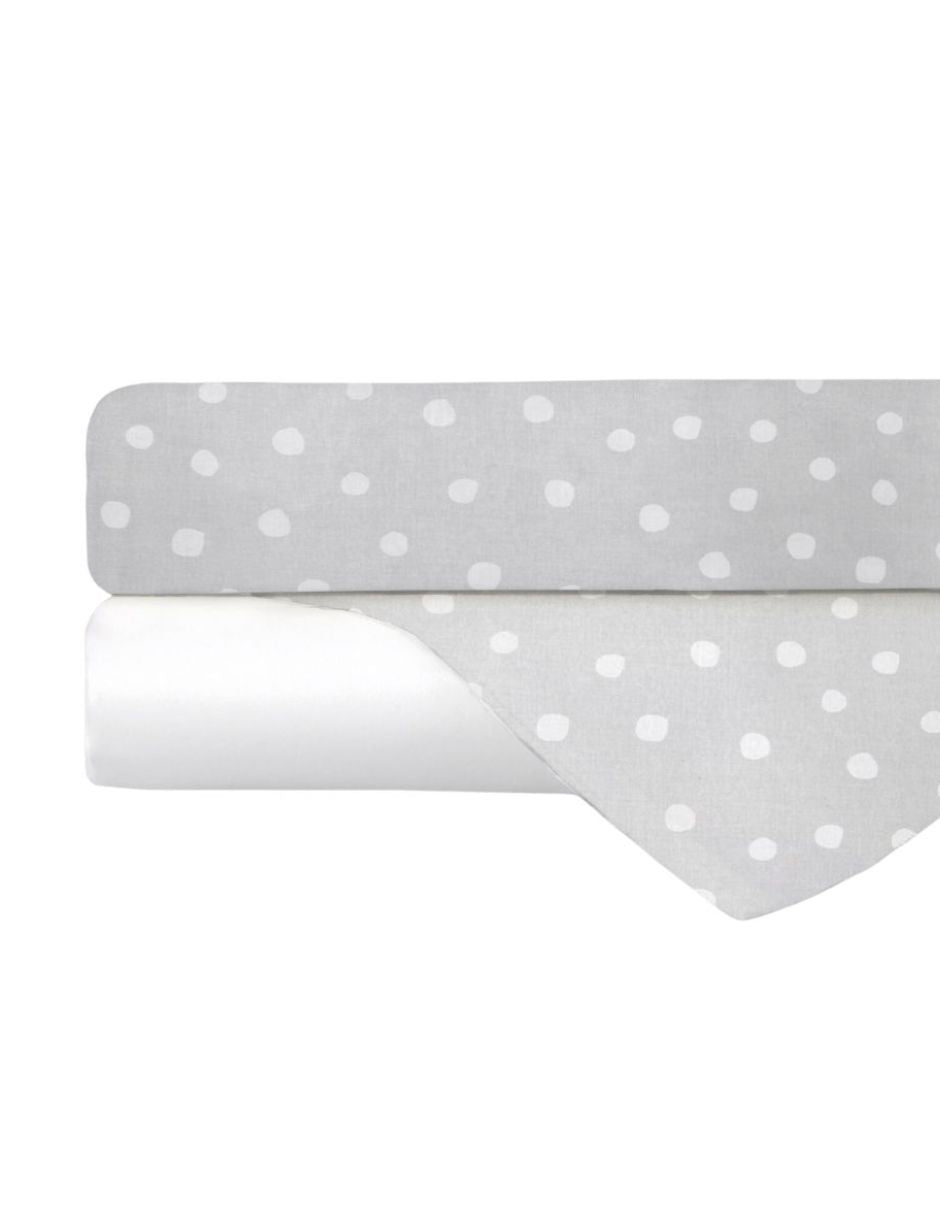 Set de 2 Sábanas de Cajón para Mini Colecho (50x90) - Lunares