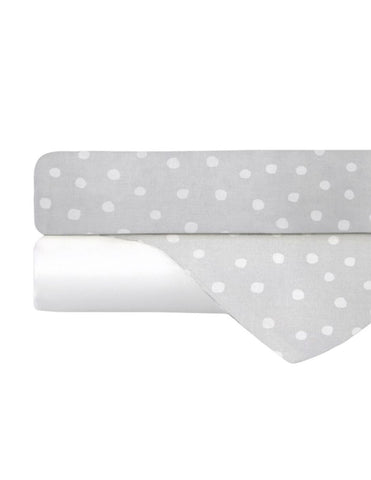 Set de 2 Sábanas de Cajón para Mini Colecho (50x90) - Lunares