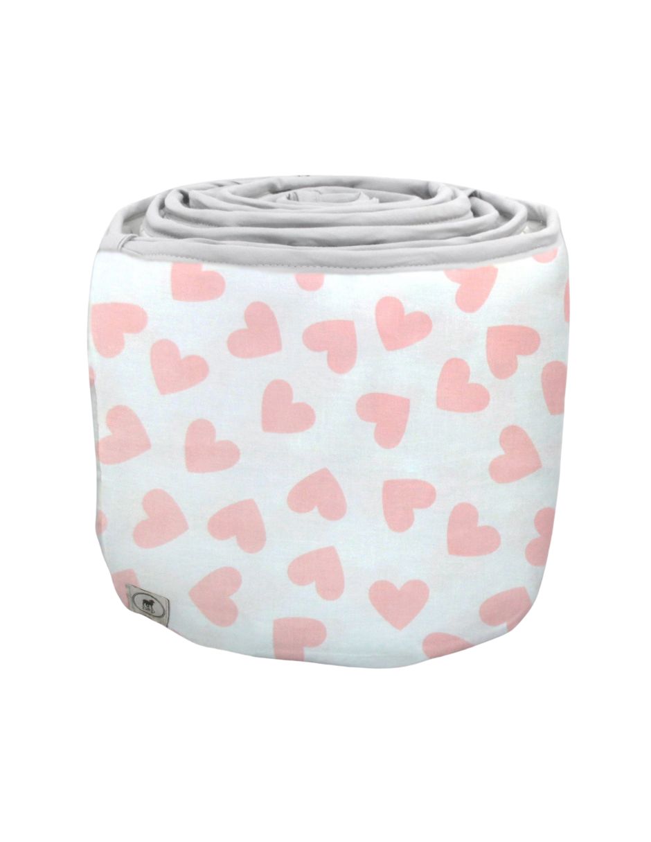 Protector para Cama Cuna Corazoncitos