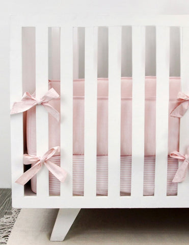 Protector para Cama Cuna Rosa