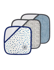 Set de 3 Guantes de Toalla para Baño - Triangulitos Niño