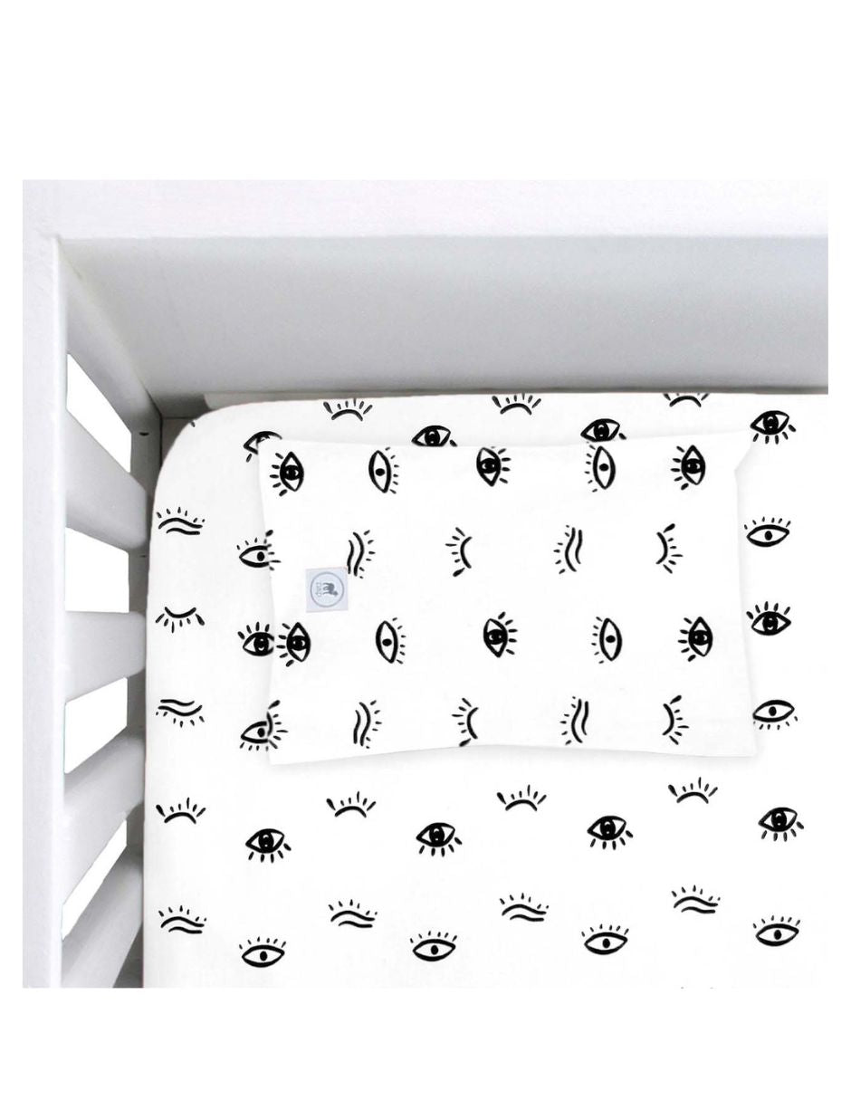 Juego de Sábanas de 3 Piezas para Cuna Ojitos