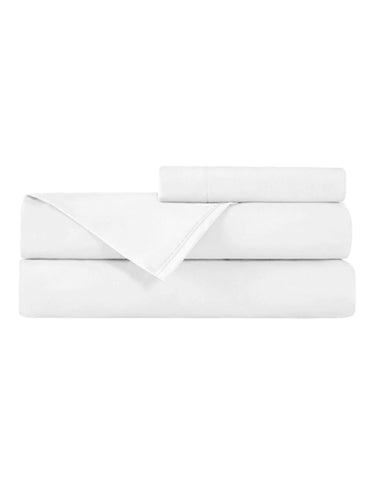 Juego de Sábanas para Cama Cuna 95x140cm - 3 piezas - Blanco