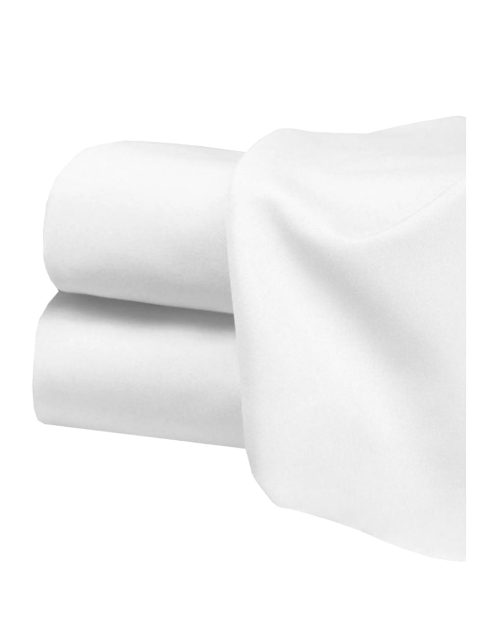 Juego de Sábanas para Cama Cuna 95x140cm - 3 piezas - Blanco