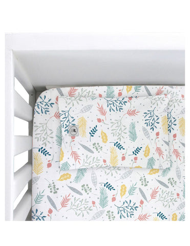 Juego de Sábanas para Cama Cuna - Flores - 3 piezas - 100% Algodón
