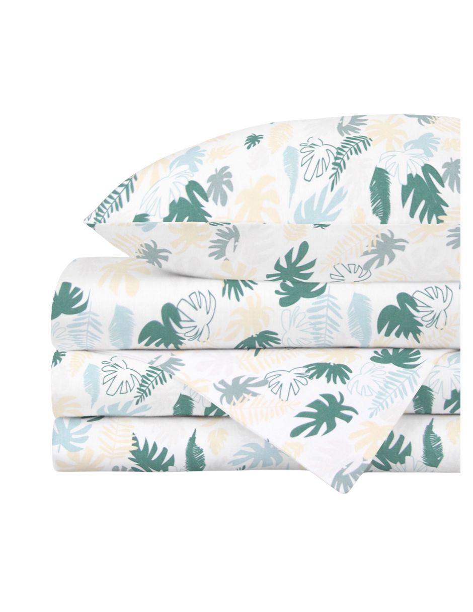 Juego de Sábanas para Cama Individual 3 piezas - Plantas