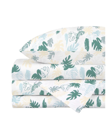 Juego de Sábanas para Cama Individual 3 piezas - Plantas