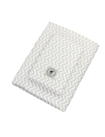 Juego de Sábanas para Mini Colecho (50x90) - Chevron Gris