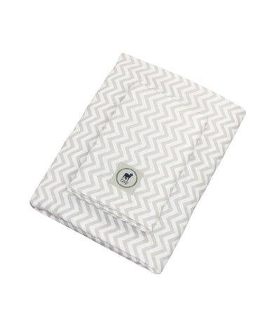 Juego de Sábanas para Mini Colecho (50x90) - Chevron Gris