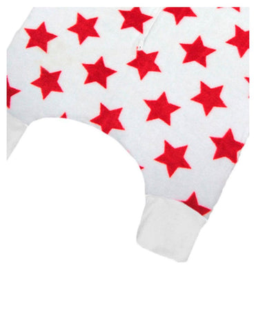 Saquito para Dormir para bebés con abertura para pies - Estrellas Rojo