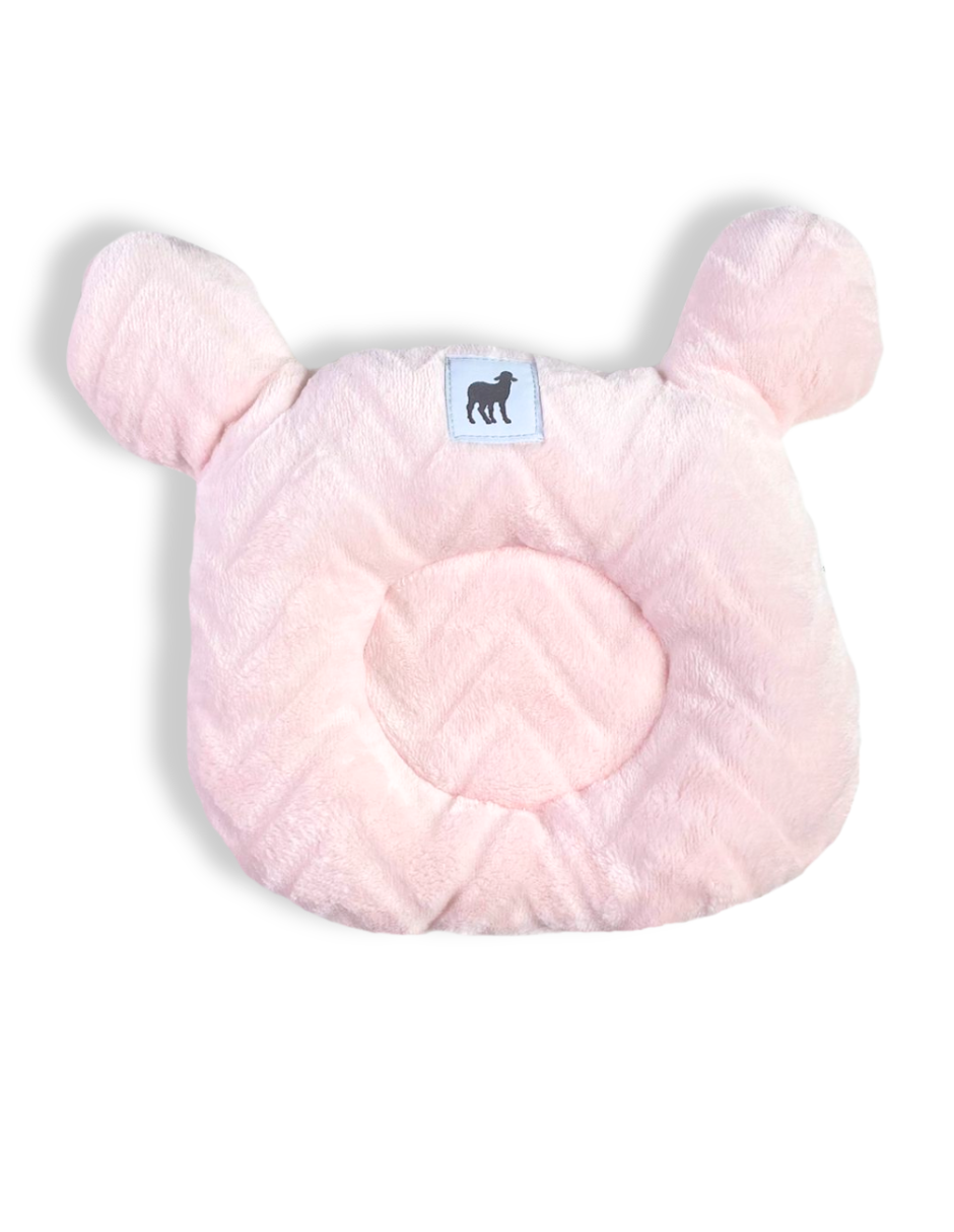 Almohada Moldeadora para Cabeza Plana - Zig Zag Rosa