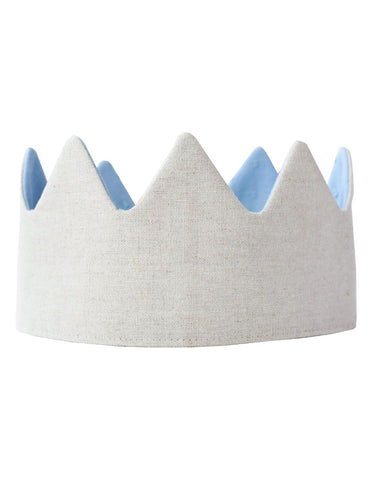 Corona de Tela para Cumpleaños - Azul
