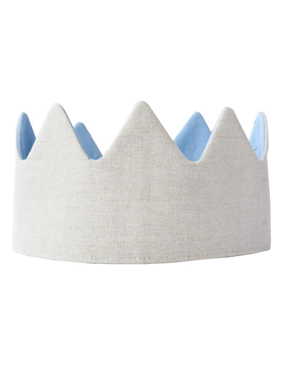 Corona de Tela para Cumpleaños - Azul