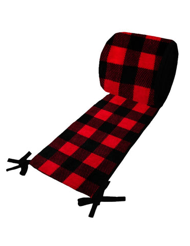 Protector de Cuna - Súper Suave - Gingham Rojo