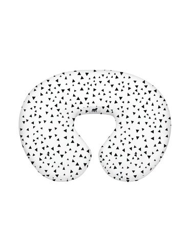 Funda para Cojín de Lactancia Triangulitos Negros