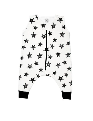 Saquito para Dormir para bebés con abertura para pies - 100% Algodón Estrellas Rellenas