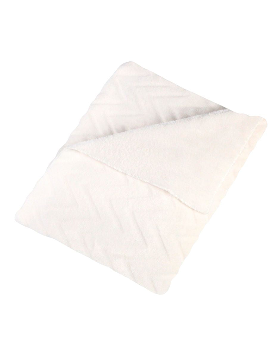 Cobija para Cuna Súper Suave - Zig Zag Blanco