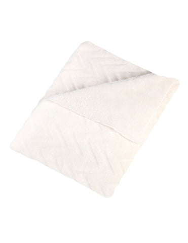 Cobija para Cuna Súper Suave - Zig Zag Blanco
